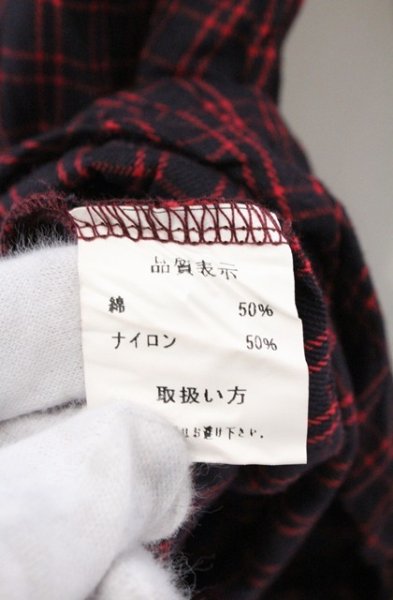 画像3: SEANA / ワッシャーロングチェックシャツ L レッド O-26-02-22-016-SE-sh-YM-OS (3)