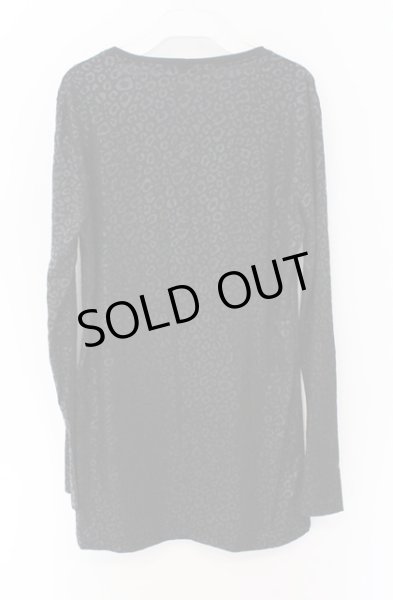 画像3: SEANA / レオパード総柄カットソー L ブラック O-26-02-22-017-SE-to-YM-OS (3)