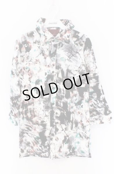 画像1: SEANA / 総柄ストレッチ五分袖シャツ L マルチ O-26-02-22-018-SE-sh-YM-OS (1)
