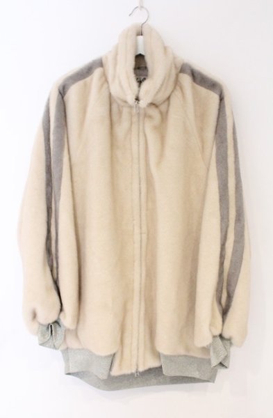 画像1: SHARE SPIRIT / ミンクファーブルゾン L アイボリーｘグレー O-26-02-23-001-SH-ou-YM-OS (1)