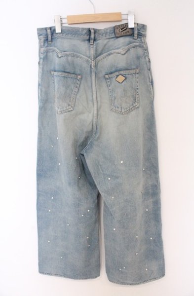 画像4: el conductorH / BIJOU STUDDED BAGGY JEAN TROUSERS デニムパンツ 4 インディゴ O-26-02-23-018-el-pa-YM-OS (4)