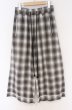 画像1: el conductorH / Easy Cotton Wide Check パンツ 2 グレー O-26-02-23-019-el-pa-YM-OS (1)
