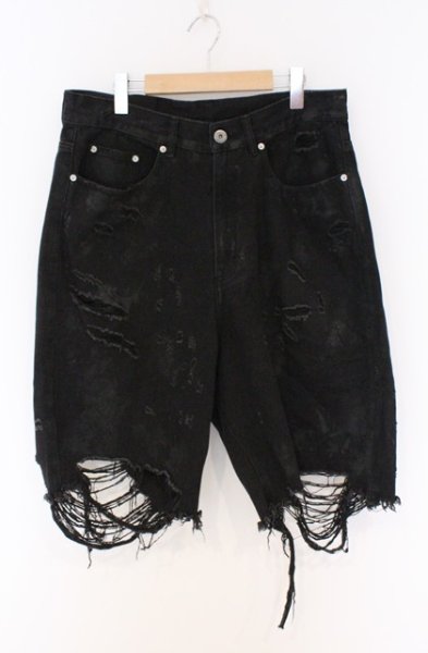 画像1: FR(13)NDS / HDK デニムショートパンツ F ブラック O-26-02-23-020-FR-pa-YM-OS (1)