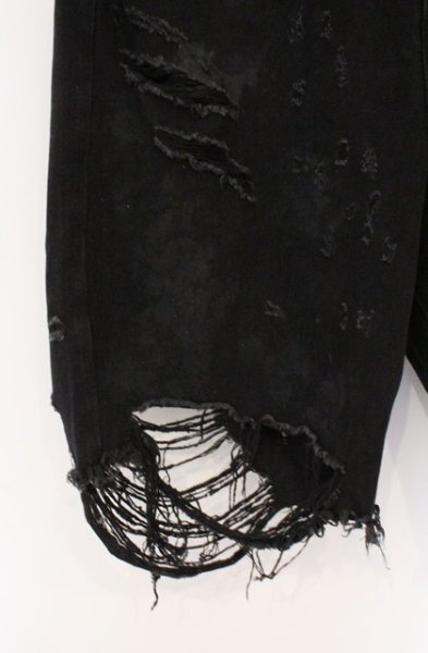 画像2: FR(13)NDS / HDK デニムショートパンツ F ブラック O-26-02-23-020-FR-pa-YM-OS (2)