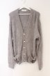 画像1: el conductorH / SHAGGY KNIT CARDIGAN ’PENTAGRAM カーディガン 2 グレー O-26-02-23-003-el-to-YM-OS (1)