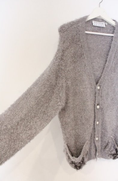 画像2: el conductorH / SHAGGY KNIT CARDIGAN ’PENTAGRAM カーディガン 2 グレー O-26-02-23-003-el-to-YM-OS (2)