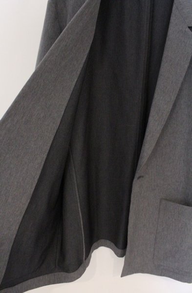画像2: semantic design / ストレッチツイルピークドラペルテーラードジャケット L グレー O-26-02-23-004-SE-ja-YM-OS (2)
