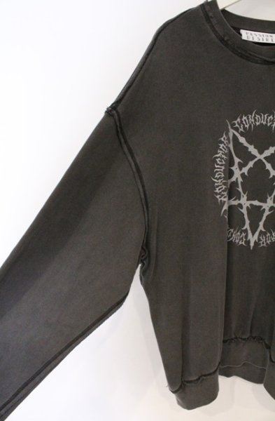 画像2: el conductorH / PIGMENT DYE COTTON CREWNECK SWEATERPENTAGRAM スウェット 4 グレー O-26-02-23-006-el-to-YM-OS (2)