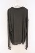 画像4: el conductorH / PIGMENT DYE COTTON CREWNECK SWEATERPENTAGRAM スウェット 4 グレー O-26-02-23-006-el-to-YM-OS (4)