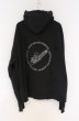 画像6: el conductorH / COTTON DAMAGED HOODED SWEATER　パーカー 4 ピグメントブラック O-26-02-23-007-el-to-YM-OS (6)