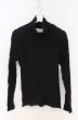 画像1: el conductorH / BUMPY TURTLE NECK トップ 4 ブラック O-26-02-23-009-el-to-YM-OS (1)