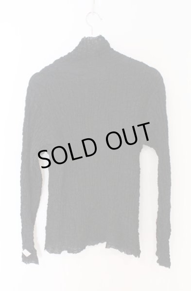 画像3: el conductorH / BUMPY TURTLE NECK トップ 4 ブラック O-26-02-23-009-el-to-YM-ZT013 (3)