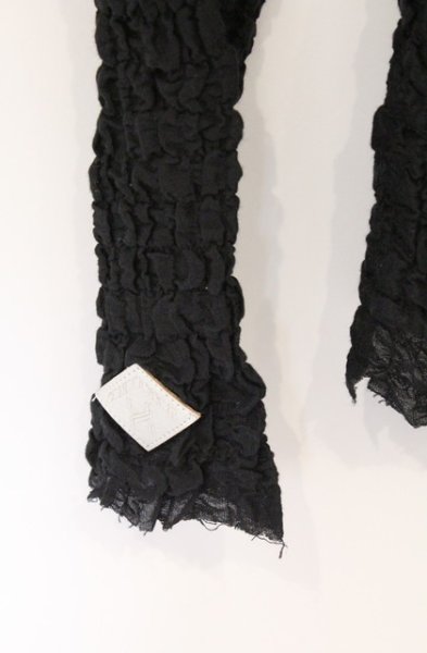 画像4: el conductorH / BUMPY TURTLE NECK トップ 4 ブラック O-26-02-23-009-el-to-YM-OS (4)