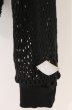画像3: el conductorH / COTTON LACEUP LONG SLEEVE MESH トップ 2 ブラック O-26-02-23-010-el-to-YM-OS (3)