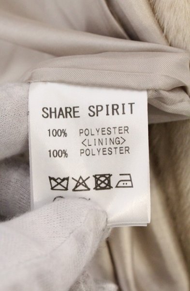 画像7: SHARE SPIRIT / ミンクファーブルゾン L アイボリーｘグレー O-26-02-23-001-SH-ou-YM-OS (7)