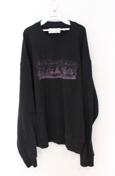 画像1: el conductorH / Front Print プルオーバー スウェット 4 ブラック O-26-02-23-015-el-to-YM-OS (1)