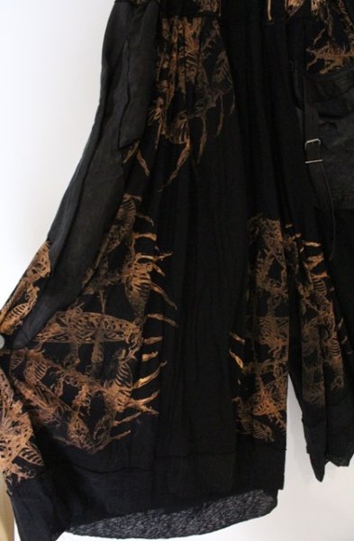 画像2: TT(Shohei Takamiya） / THE ABYSS ワイドパンツ  ブラックｘオレンジ O-26-02-23-017-TT-pa-YM-OS (2)