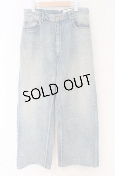 画像1: el conductorH / BIJOU STUDDED BAGGY JEAN TROUSERS デニムパンツ 4 インディゴ O-26-02-23-018-el-pa-YM-ZT207 (1)