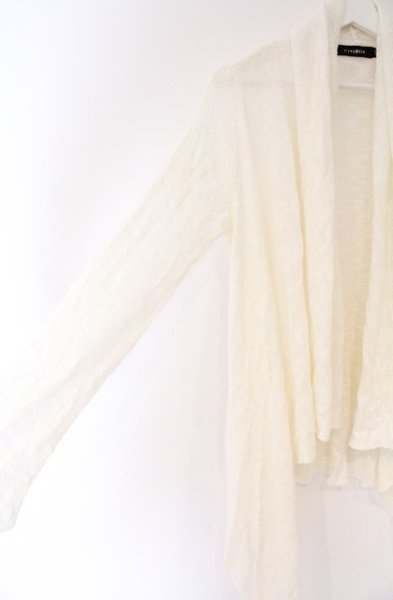 画像2: CIVARIZE / Shed ローゲージニットカーディガン 46 ホワイト O-26-03-21-023-CI-to-YM-OS (2)