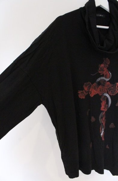 画像2: CIVARIZE / ボリュームネックカットソー F ブラック O-26-03-21-026-CI-to-YM-OS (2)