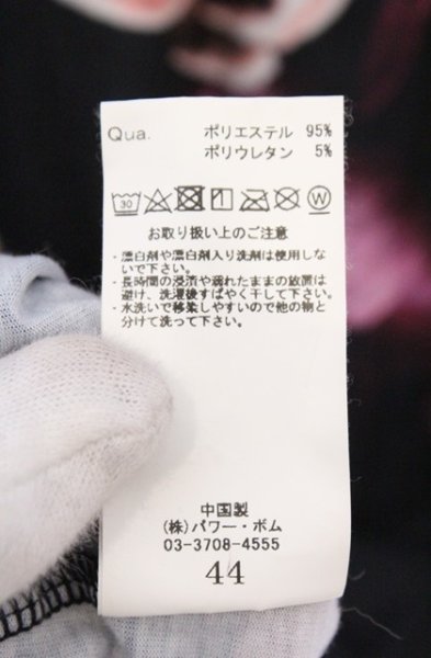 画像3: CIVARIZE / Zest フラワー総柄ドレープカットソー 44 ブラックｘレッド O-26-03-21-027-CI-to-YM-OS (3)