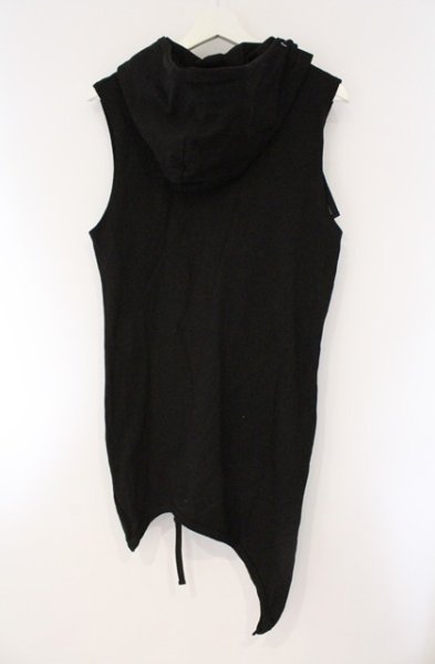 画像4: CIVARIZE / Devotee アシンメトリースリーブレスパーカー 46 ブラック O-26-03-21-003-CI-to-YM-OS (4)