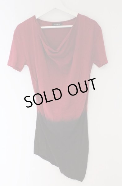 画像1: CIVARIZE / Half段染めドレープ半袖Tシャツ 44 レッド O-26-03-21-029-CI-ts-YM-OS (1)