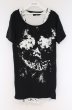 画像1: CIVARIZE / Corrupt スカルプリントTシャツ＆タンクトップ 46 ブラックｘホワイト O-26-03-21-034-CI-ts-YM-OS (1)