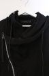 画像2: CIVARIZE / Devotee アシンメトリースリーブレスパーカー 46 ブラック O-26-03-21-004-CI-to-YM-OS (2)