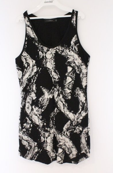 画像3: CIVARIZE / 蛇柄プリントタンクトップ＆LIPTシャツSET 46 ブラックｘホワイト O-26-03-21-035-CI-to-YM-OS (3)