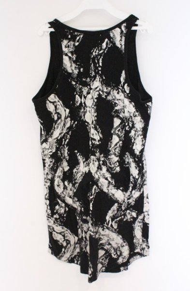 画像4: CIVARIZE / 蛇柄プリントタンクトップ＆LIPTシャツSET 46 ブラックｘホワイト O-26-03-21-035-CI-to-YM-OS (4)