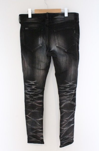 画像3: CIVARIZE / Dazzlingカラー吹き付け加工スキニーデニムパンツ 46 レッド（ブラック） O-26-03-21-039-CI-pa-YM-OS (3)