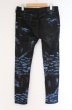 画像3: CIVARIZE / Avid カラー箔加工ストレッチスキニーデニムパンツ 44 ブルーｘブラック O-26-03-21-040-CI-pa-YM-OS (3)