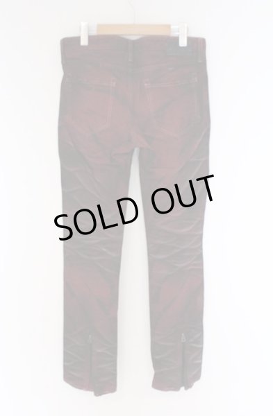 画像3: CIVARIZE / BindZIP使い汚しカラーデニムパンツ 44 レッド O-26-03-21-042-CI-pa-YM-OS (3)