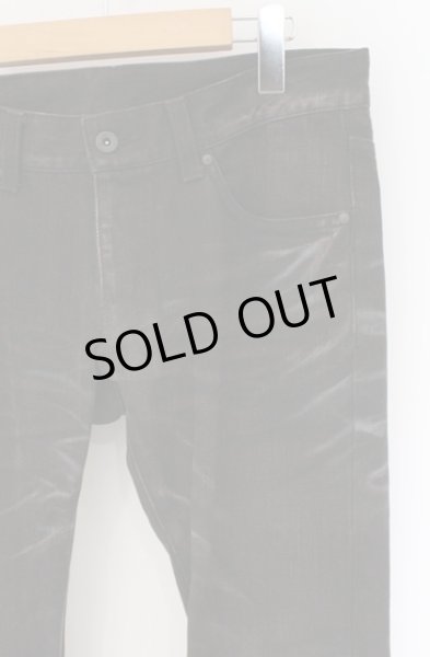 画像2: TORNADO MART / ダークゼブラシューカットデニムパンツ L ボルドー O-26-03-21-043-TO-pa-YM-OS (2)