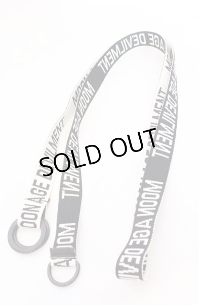 画像1: Moonage Devilment / Embroidery Long Belt ベルト  ホワイトｘブラック O-26-03-21-048-Mo-za-YM-OS (1)