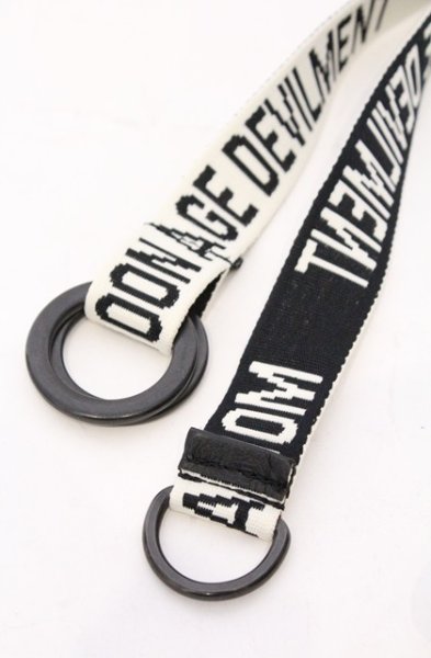 画像2: Moonage Devilment / Embroidery Long Belt ベルト  ホワイトｘブラック O-26-03-21-048-Mo-za-YM-OS (2)