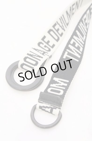 画像2: Moonage Devilment / Embroidery Long Belt ベルト  ホワイトｘブラック O-26-03-21-048-Mo-za-YM-OS (2)