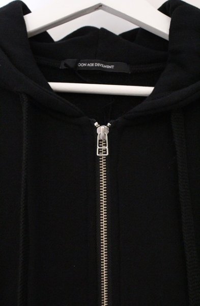 画像2: Moonage Devilment / 裏起毛ジップアップパーカー 48 ブラック O-26-03-21-005-Mo-to-YM-OS (2)