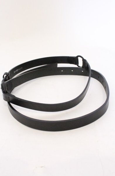画像2: CIVARIZE / ナローベルト  ブラック O-26-03-21-052-CI-za-YM-OS (2)