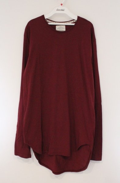 画像1: Moonage Devilment / EGO TRIPPING GRANDE JOGO Uネックカットソー 46 ワイン O-26-03-21-009-Mo-to-YM-OS (1)