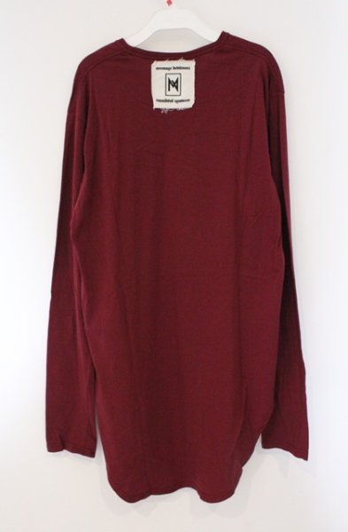 画像2: Moonage Devilment / EGO TRIPPING GRANDE JOGO Uネックカットソー 46 ワイン O-26-03-21-009-Mo-to-YM-OS (2)