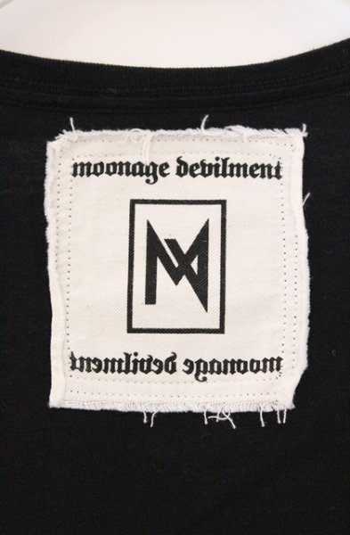 画像3: Moonage Devilment / EGO TRIPPING GRANDE JOGO Uネックカットソー 46 ブラック O-26-03-21-010-Mo-to-YM-OS (3)