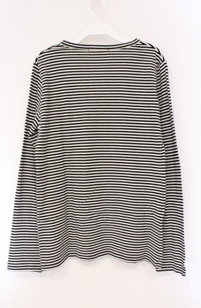 画像3: MENTAL / ピンボーダーカットソー 46 ブラックｘホワイト O-26-03-21-011-ME-to-YM-OS (3)