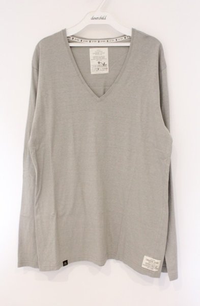 画像1: Moonage Devilment / EGO TRIPPING GRANDE JOGO Vネックカットソー 46 ライトグレー O-26-03-21-012-Mo-to-YM-OS (1)