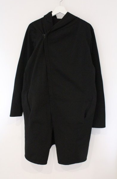 画像1: CIVARIZE / Hive ストレッチガウンフーディー パーカー 46 ブラック O-26-03-21-002-CI-to-YM-OS (1)