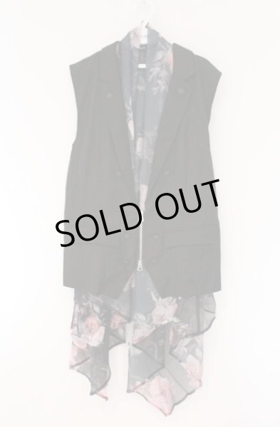 画像1: CIVARIZE / ジップアップナポレオンベスト 46 ブラックｘレッド O-26-03-21-021-CI-to-YM-OS (1)