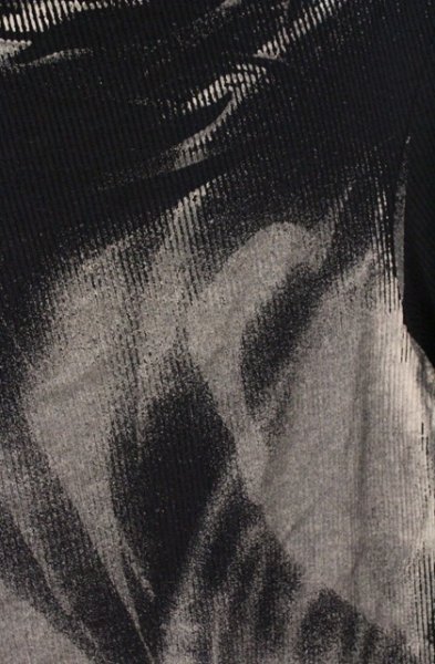 画像2: TORNADO MART / ドレープテレコ五分袖カットソー M ブラック O-26-03-26-028-TO-to-YM-OS (2)