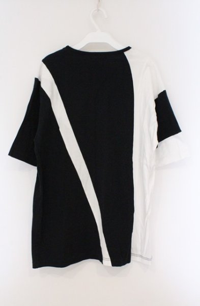 画像3: TORNADO MART / ラインオーバーカットソー　Tシャツ L ブラックｘホワイト O-26-03-26-003-TO-ts-YM-OS (3)