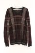 画像1: 5351pour les Hommes / タータン起毛ニットソー 48 ワイン O-26-03-26-031-53-to-YM-OS (1)